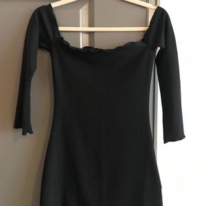 Black Off The Shoulder LF Three Eyes Dress
